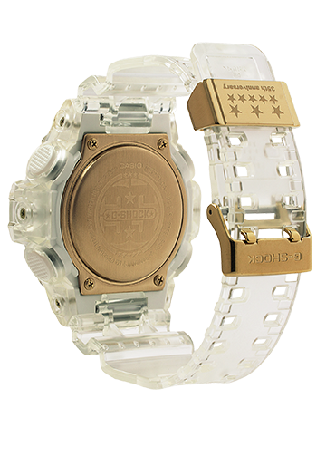 g shock skeleton gold